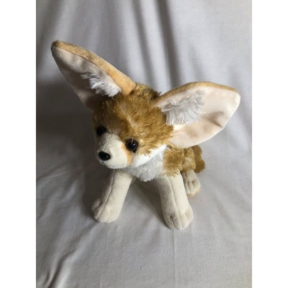 Wild Republic Fennec Fox Realistic 14" Plush Stuffed Animal Toy Golden Sitting - Picture 2 of 5